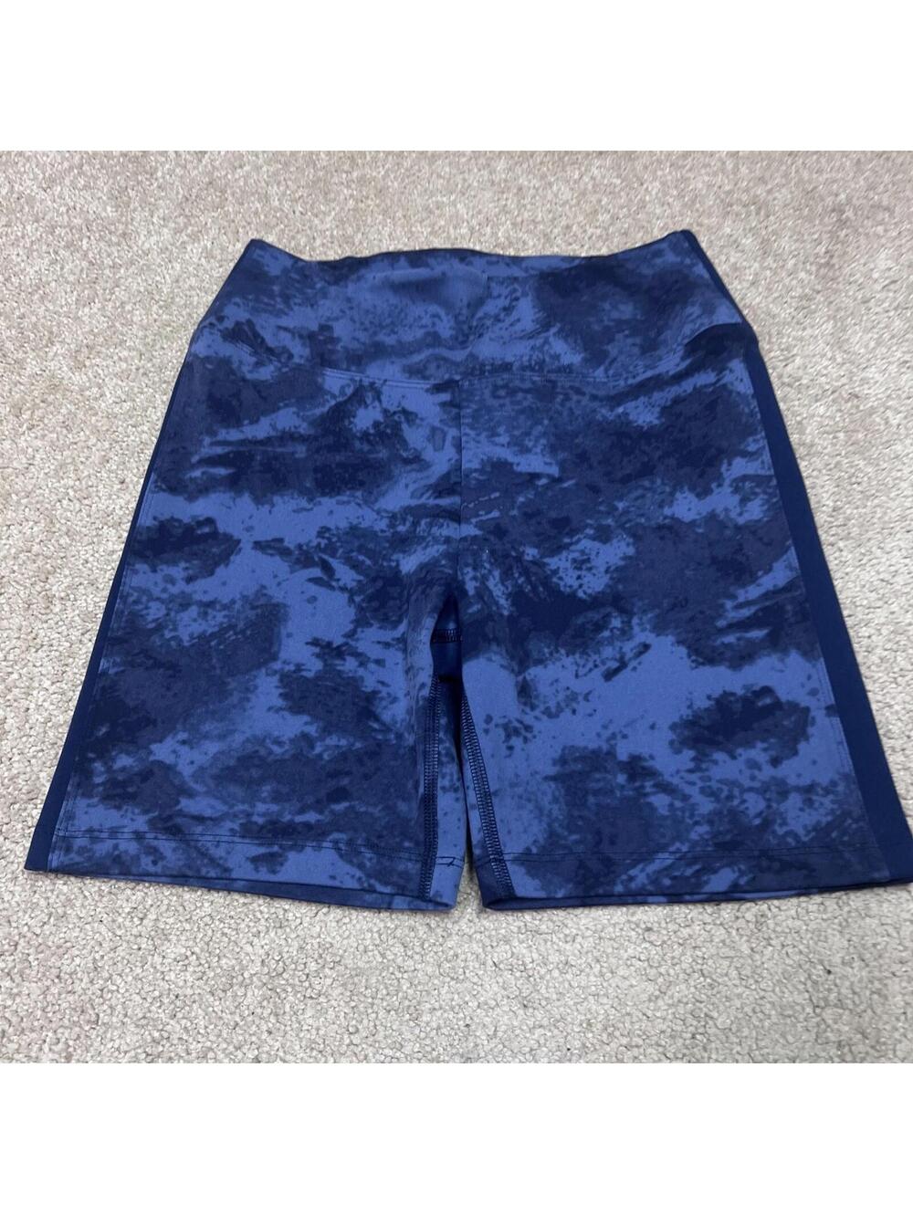 Victoria’s Secret PINK Active Biker Shorts Blue Pull On Women’s Size Small - Picture 8 of 9